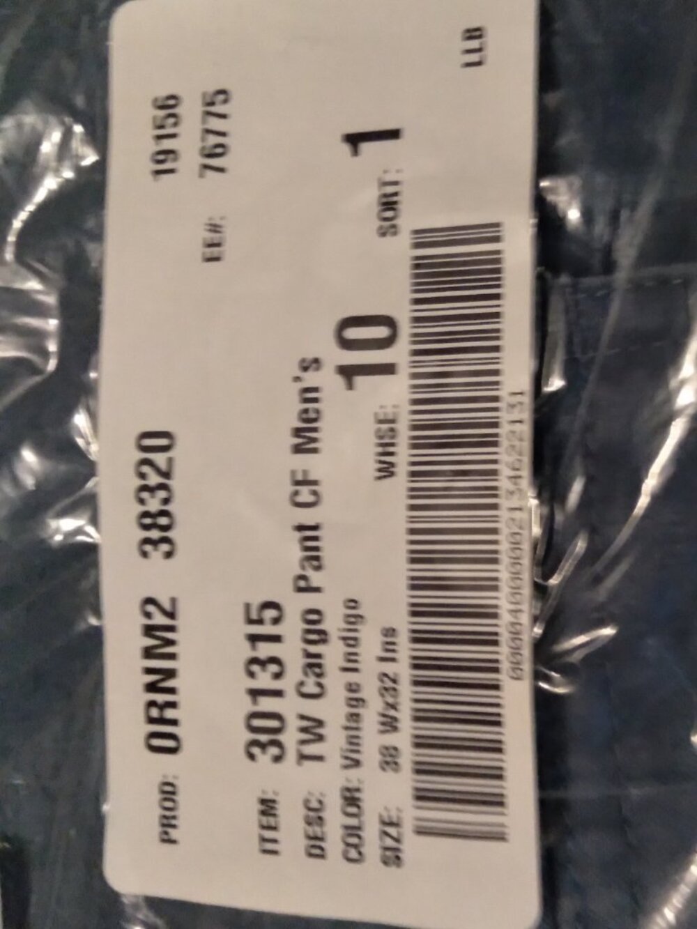 L.L.Bean Men's cargo pants 38×32 NWT
